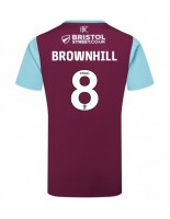 Moške Nogometnih dresov Burnley Josh Brownhill #8 Domači 2024-25 Kratki rokavi